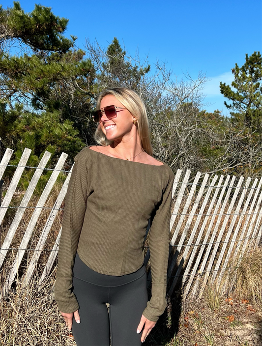 Olive Long Sleeve Top